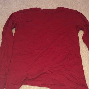 Red long sleeve shirt